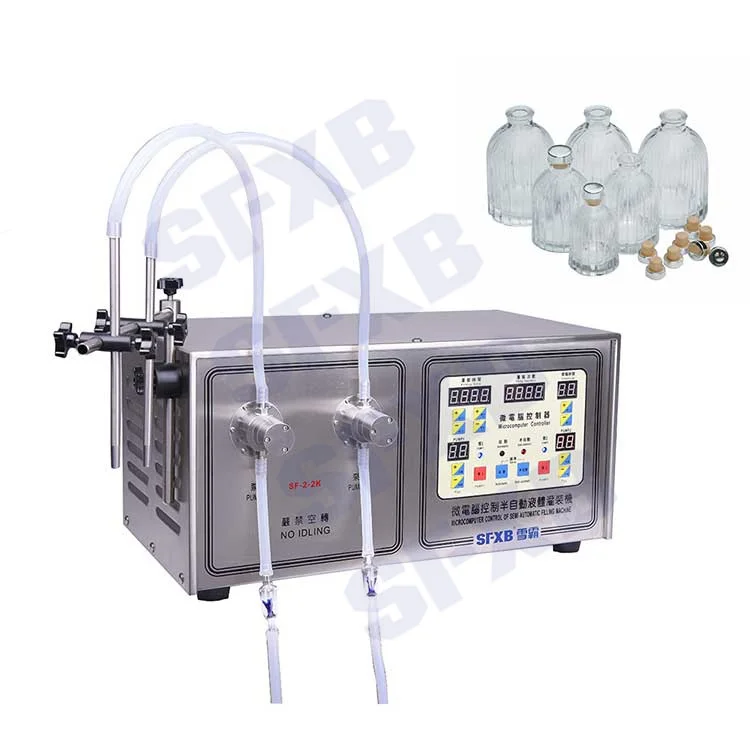 SF-2-2 2 nuzel automatic liquid filling machine automatic liquid bottle filling machine high quality liquid filling machine