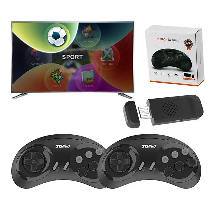 SG800 16Bit 4K Mini Game Stick Retro Video Game Console Classic Gaming Consoles with 688 games For Sega consolas de juegos