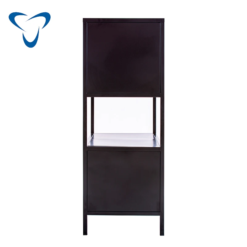 Adjustable Multi-Level Boltless Steel Storage Racks Industry Metal Shelf with Cabinet Use