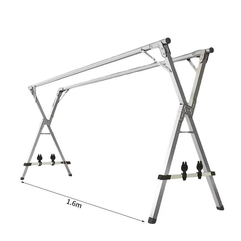 Superior quality Household Indoor Balcony Folding Simple Hanger Floor Clothing Rod Drying Clothes Racks with shoes holder