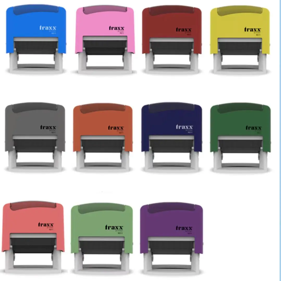 good quality traxx 4911 self-inking stamps office rubber  automatic stamp rubber stamp machine 18*47mm