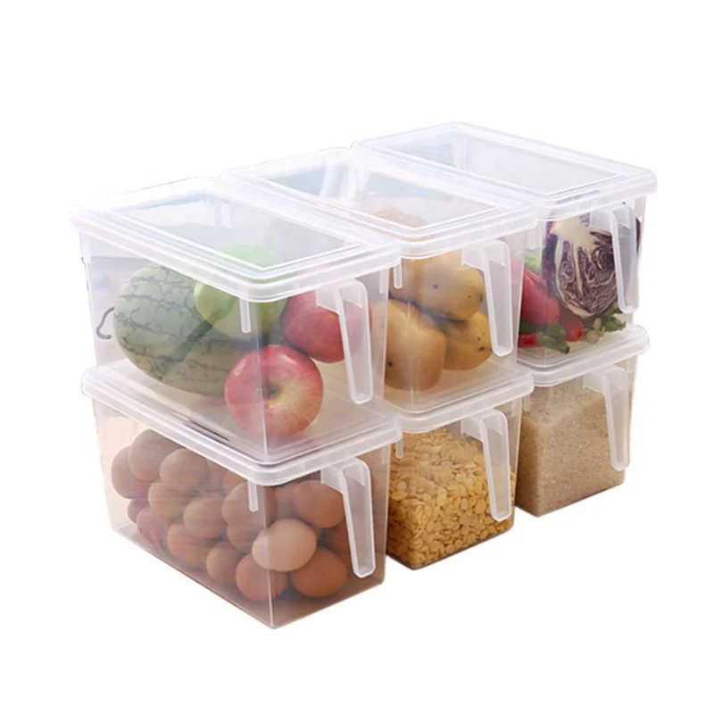 Refrigerator Organizer Plastic Refrigerator Organizer Dustbin Clear Plastic Freezer Microwave Oven Heats Food Containers