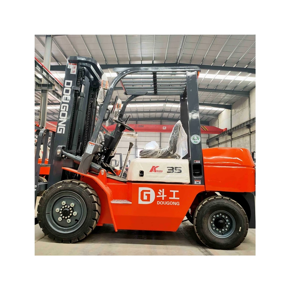 High quality and latest design diesel forklifts 3.5 ton forklift with battery charger electric four wheel vehicle made in China