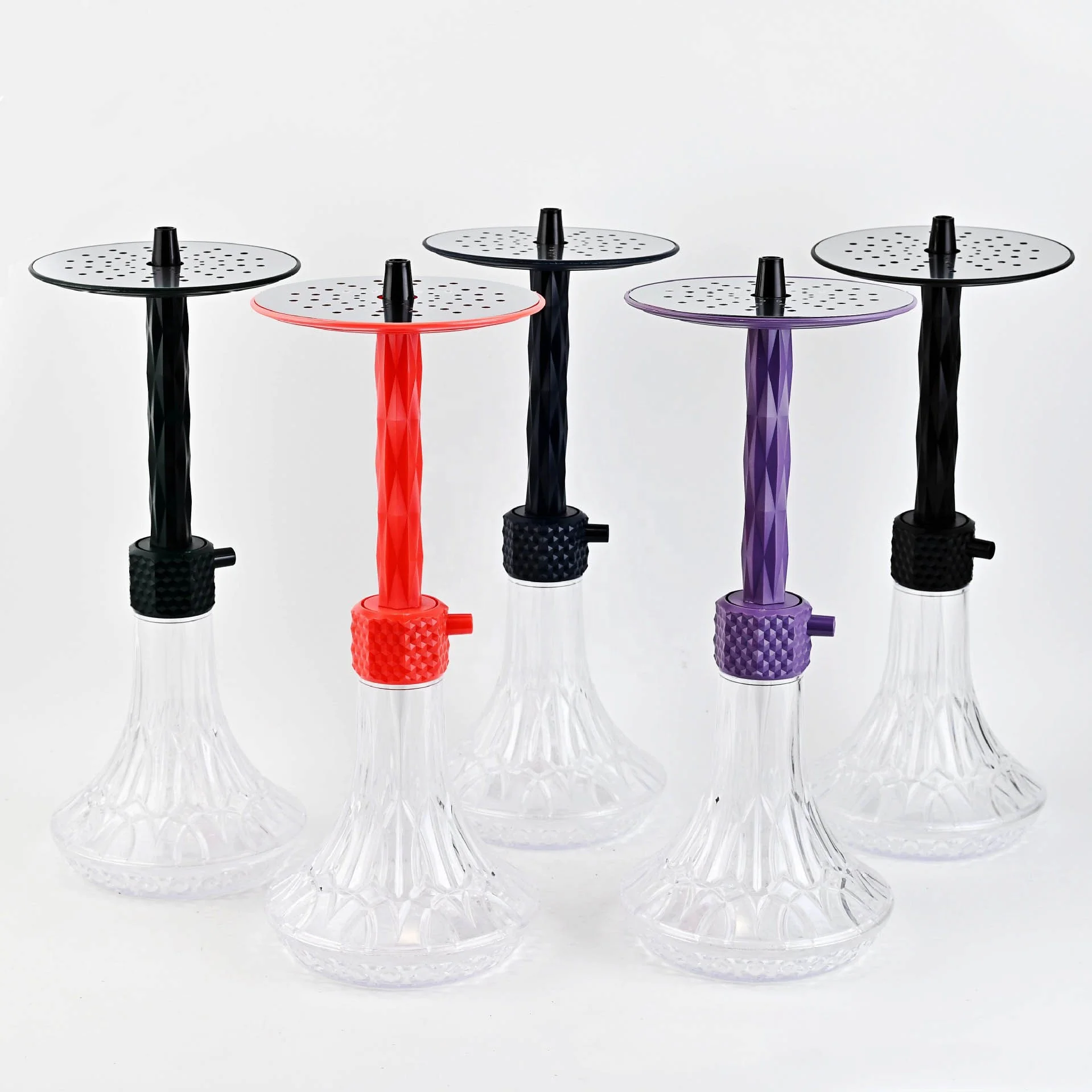 OEM Sisha High Quality Pan Hookah One Pipe Spring Stem Ceramics Hookka Tops Hookahs Set For Smoking