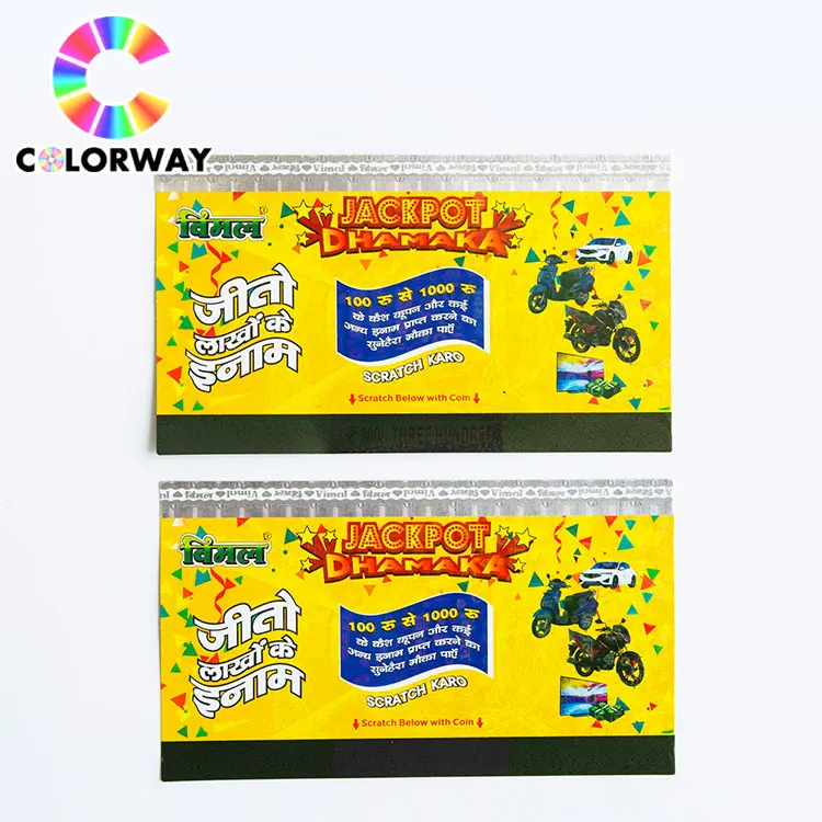 
 Высококачественная билетная этикетка с логотипом на заказ, открытая защита от царапин, печать купонов, билетов, купюр  