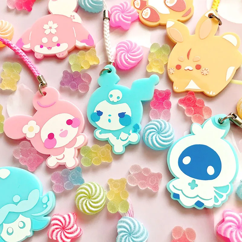 Juno creative colored frosted acrylic charm colorful printed charm solid  opaque acrylic