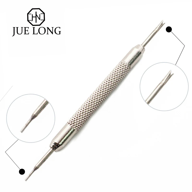 JUELONG Durable Stainless Steel Watch Repair Tool Double Head Ear Batch Spring Bar Watch Strap Band Remover Tools