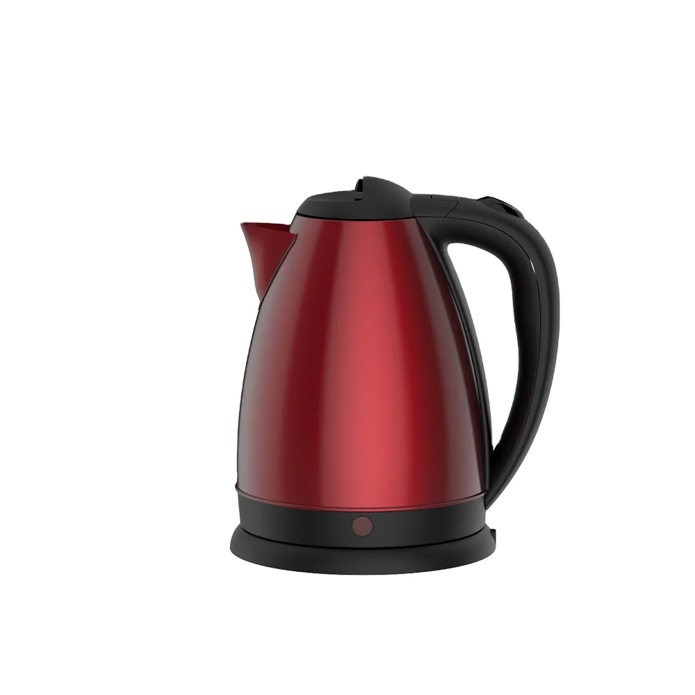 220V 1500W Red Stainless Steel Vintage Water Boiler Electric Kettle