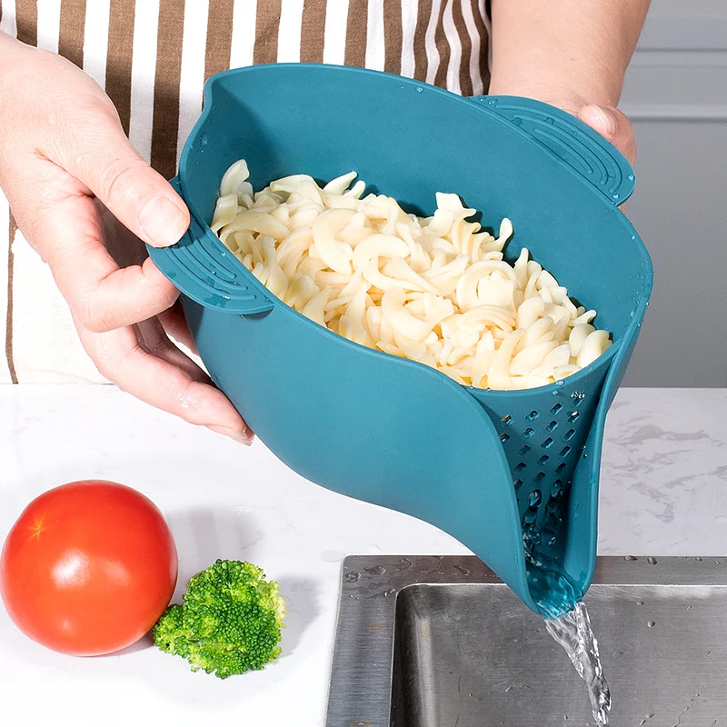 Силиконовая корзина для мойки овощей