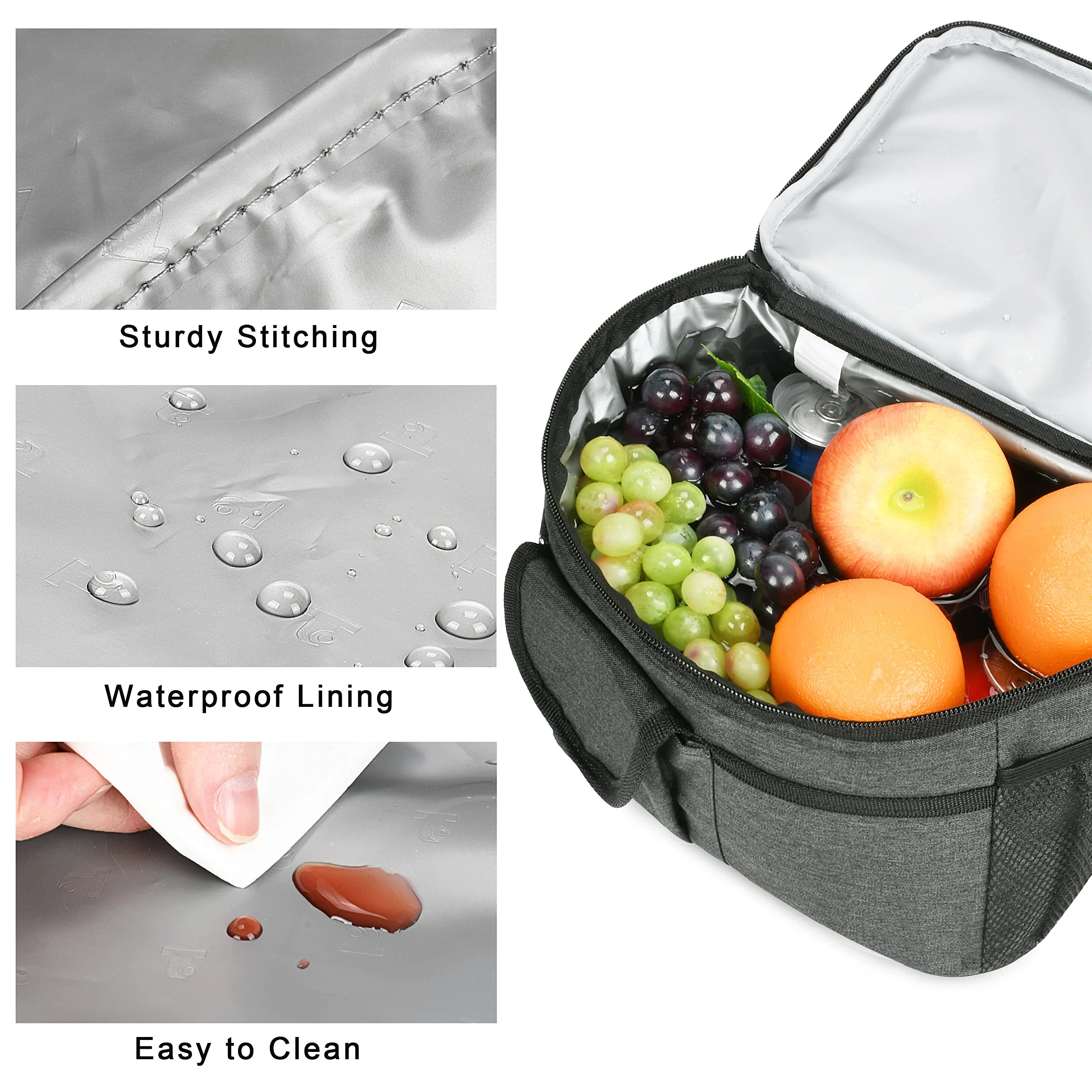 Wholesale Custom Logo Portable Floating Insulated Picnic Cooler Bag Waterproof Foodbag Cooler Bag For Hiking Boating