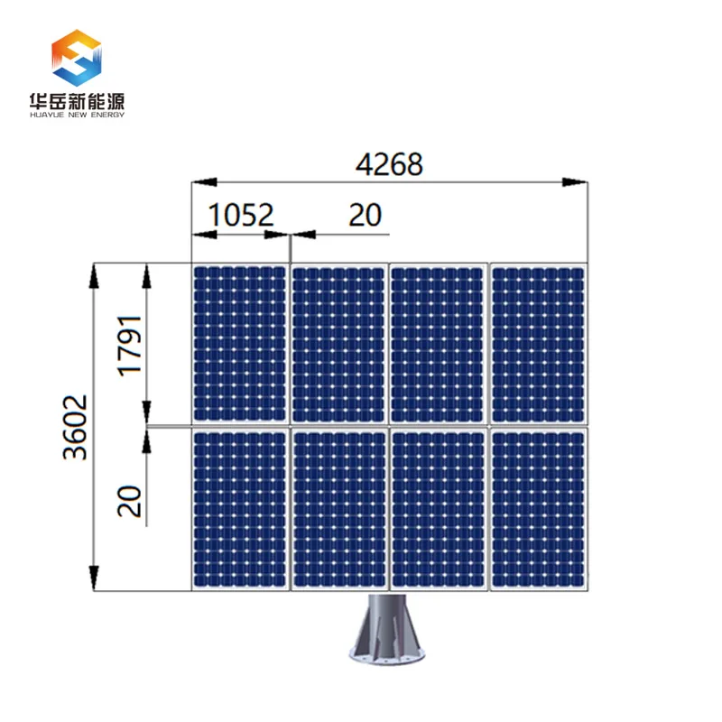  3kw HYS-8PV-66-LSD двойной оси мини системы Улавливателя солнечной энергии с кронштейн двумя осями высокой точности питания от pв трекер солнца