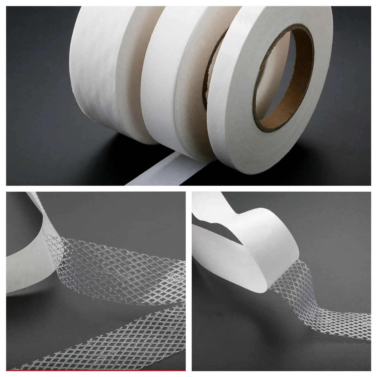Hot melt Iron on double side fusible web melt adhesive tape with release paper