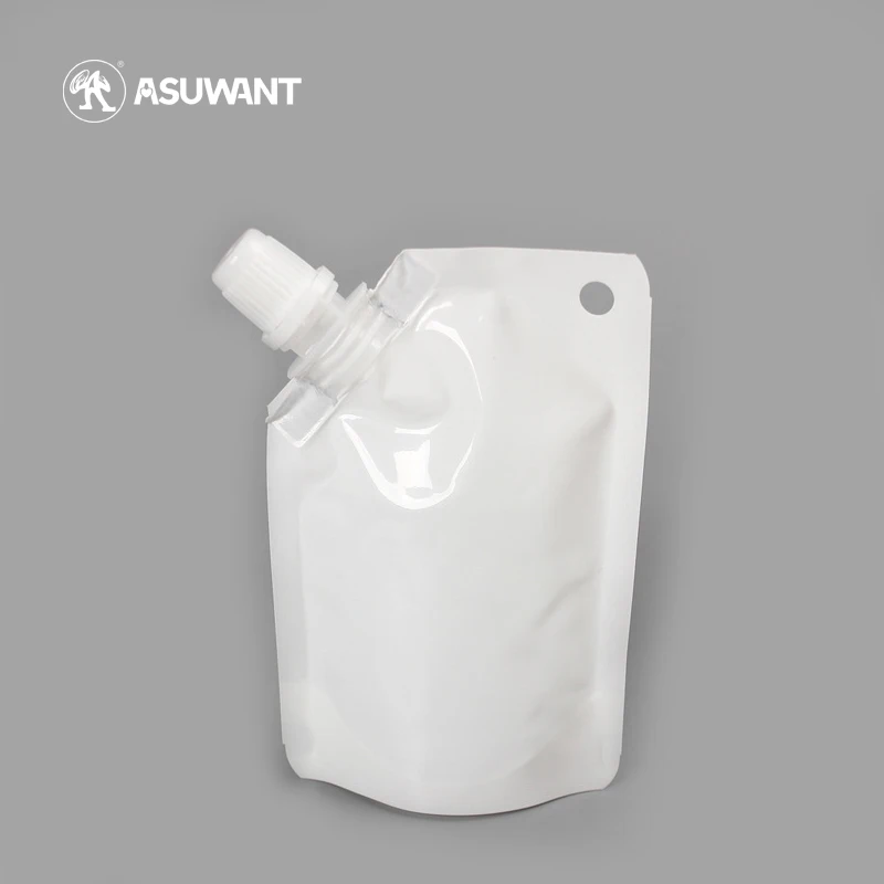 Spout Pouch Bag Customized Logo Printed Compostable  Liquid Detergent Refill Plastic  Packaging