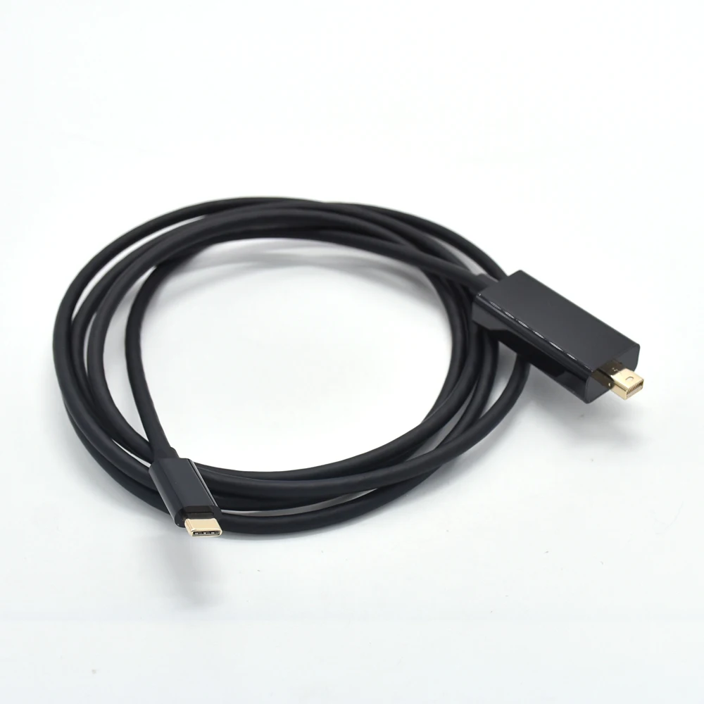 Производитель 4 к 60 Гц 1,8 м USB 3,1 Тип C для Mini DisplayPort Mini DP конвертер адаптер кабель