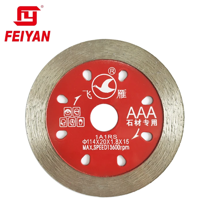 Factory Direct Sale FEIYAN  Cheap Price Economic Brazil 115G-1-Z  Red Color Granite Quartz Cutting Blade