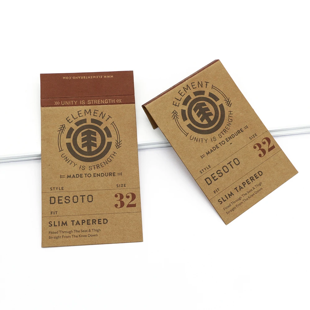 Personalized Cotton linen canvas tag Hot Clothing Hang Tags Clothes Label Garment  Design Hang Tags Luxury