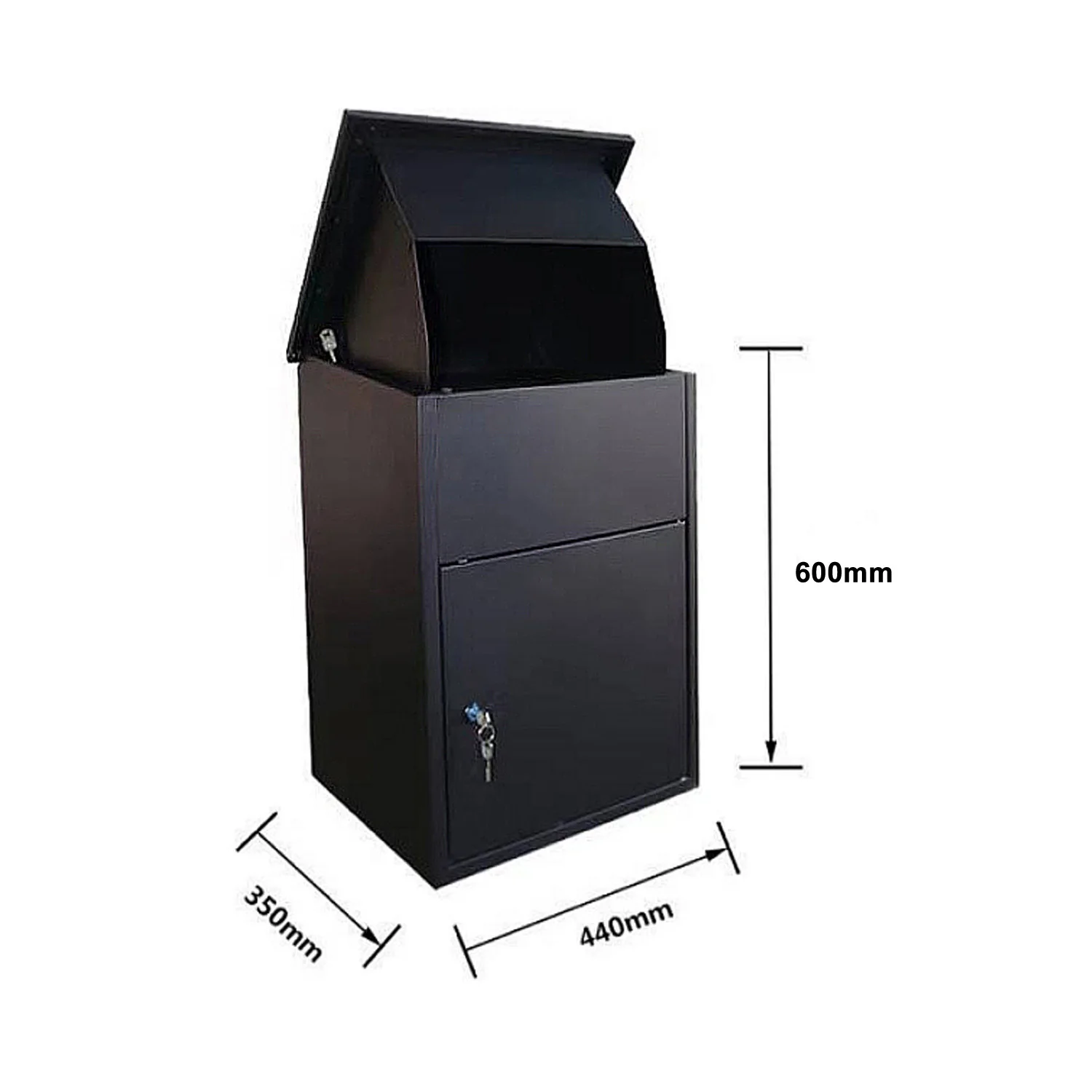 Parcel Drop Box Galvanized Mailboxes ODM Letterboxes Stainless Steel Metal Outdoor Smart Lockable Wall Mounted Drop Mailbox OEM