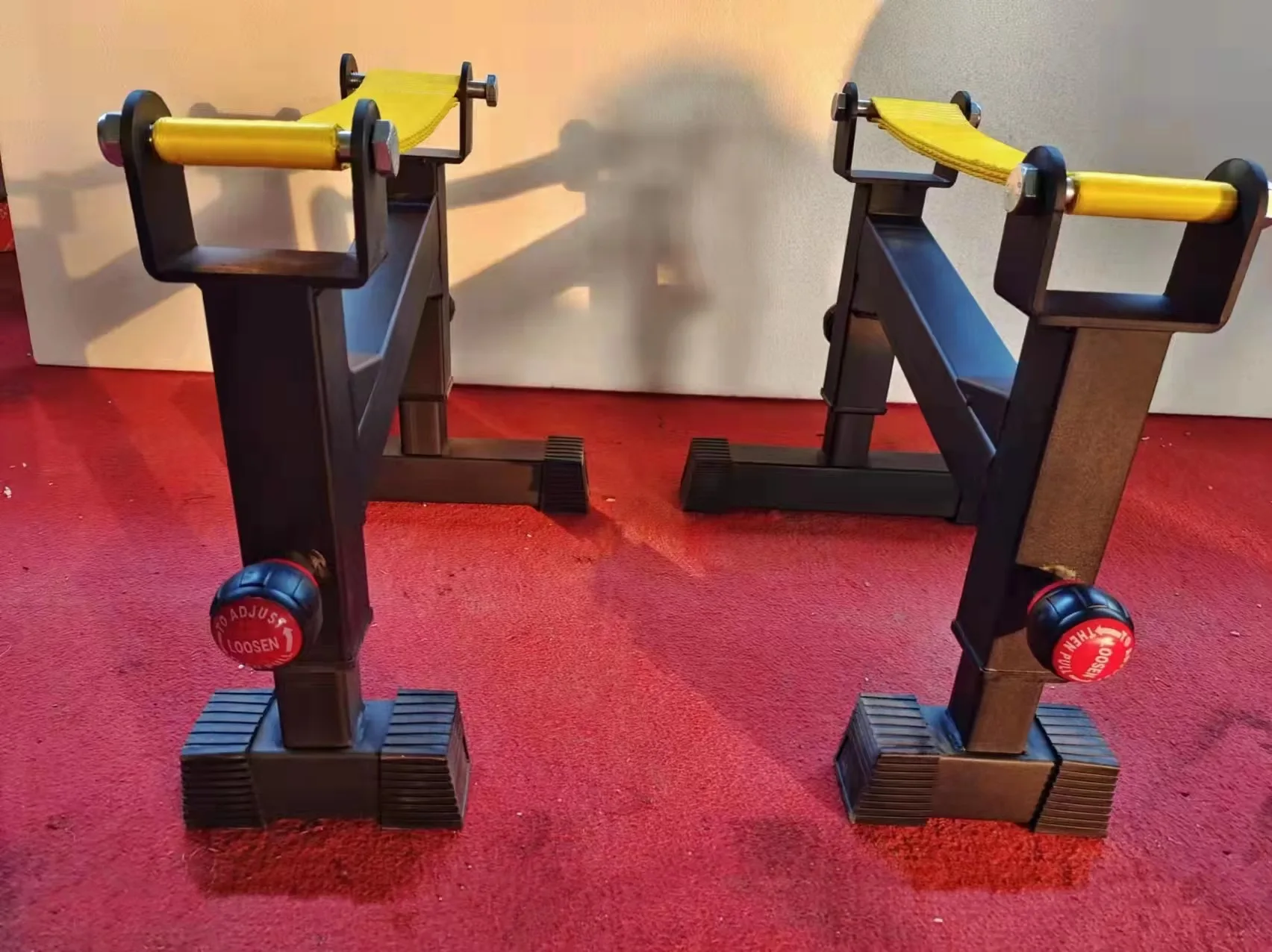 Premium Quality Gym Equipment Weightlifting Plates Deadlift Barbell Jack Barbell Holder Racks Black