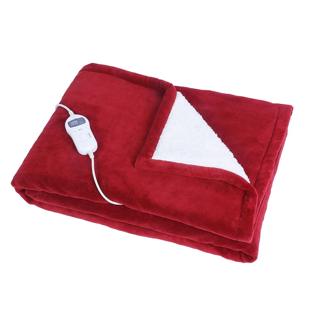 Machine Washable Safe Flannel Electric Heating Blanket With VDE Plug