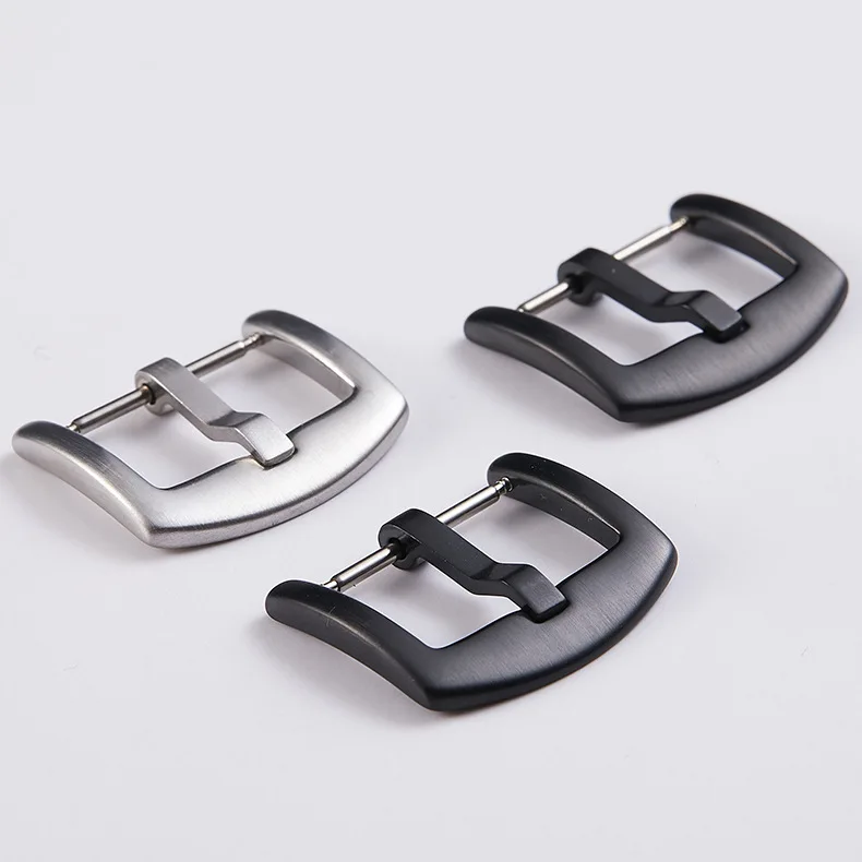 18mm 20mm 22mm Watch Buckle Polished Brushed Leather Band Watch Clasp Stainless Steel Watch Buckle  strap pin buckles