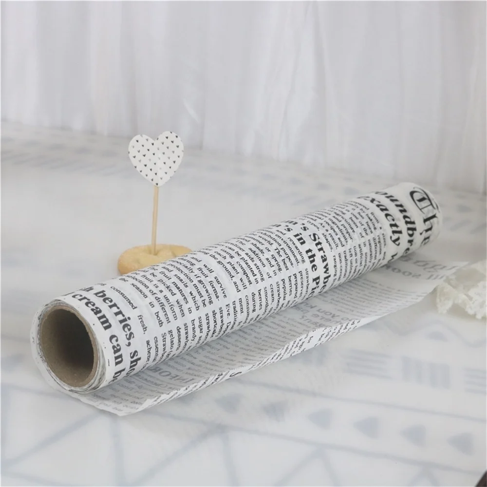 Custom Pattern Printed dessert and candy Twisting Wax coated Paper