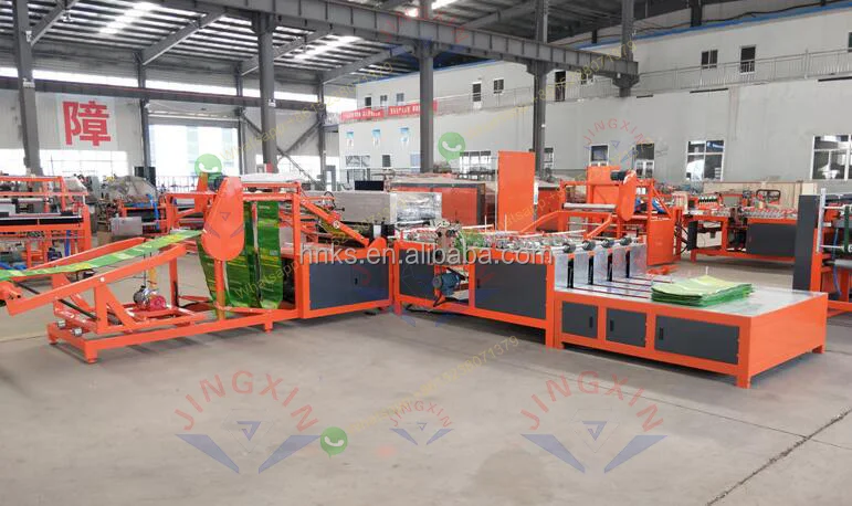 Высокоскоростная пневматическая полипропиленовая тканая машина для резки мешков и швейная машина 50 кг полипропиленовая машина для изготовления мешков