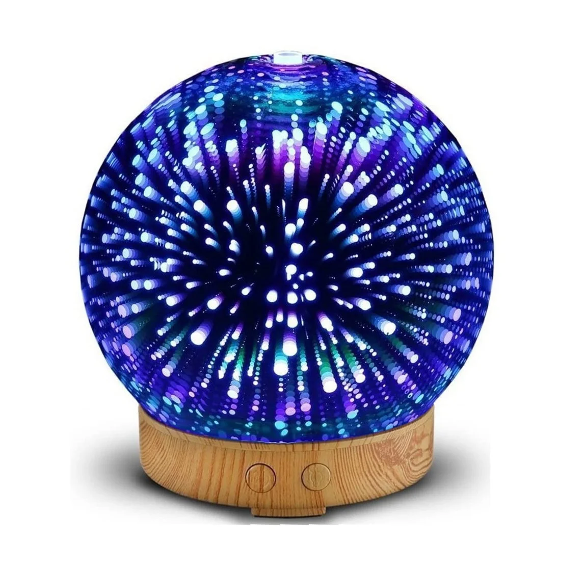 
3d glass ball cover Aroma Diffuser fireworks ultrasonic cold fog humidifier no water protection essential oil aroma diffuser 