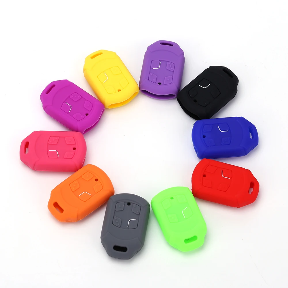 Hot Sale Replacement 4 Buttons Rubber Silicone Remote Control Key Fob Case Car Key Cover for Dacia Nova