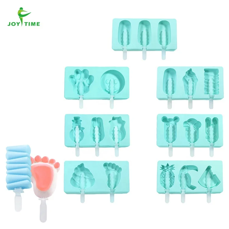 
ODM OEM Custom Food Grade Silicone Popsicle Mold Silicone Ice Cream Moulds 