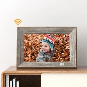 RK3126C pictures frame wood 10 Inch 800*1280 wifi digital Art Photo Frame Control via App frameo