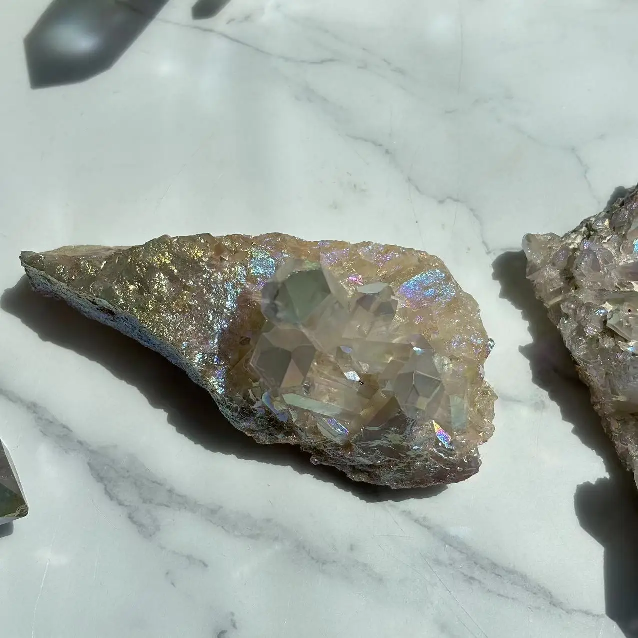 High Quality Colorful Original Crystal Stones Raw Quartz Stones Wholesaler Aura Quartz Cluster For Decoration
