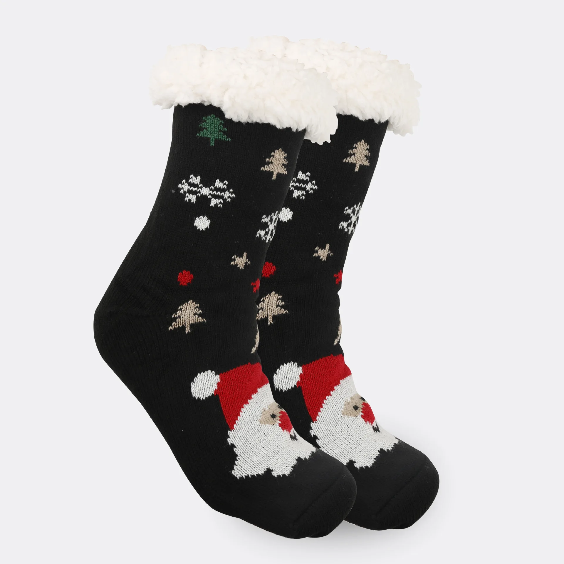 2024 Merry Christmas Fluffy Cozy Winter Warm Soft Fleece Socks Christmas Tree Deer Thick Warmer Indoor Slipper Socks