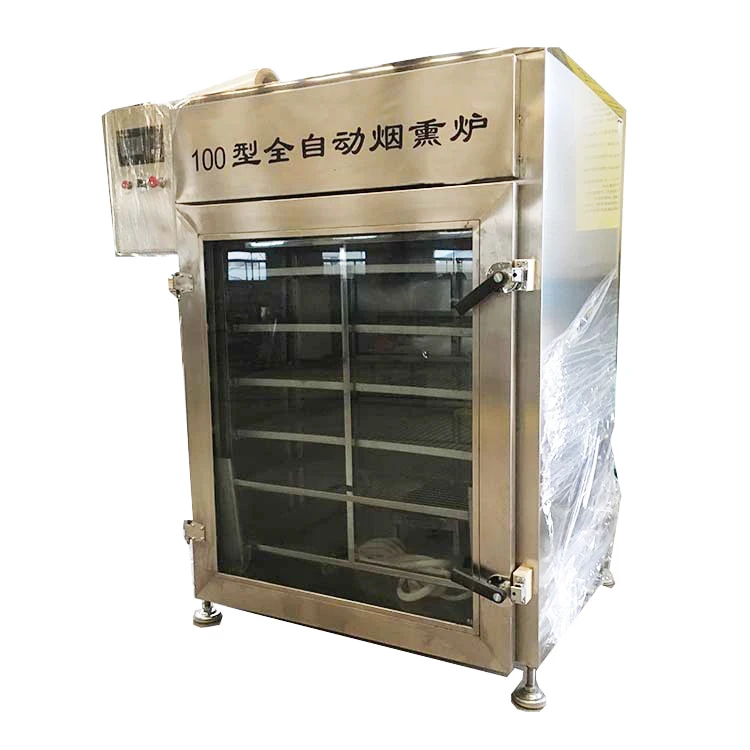100 kg per Batch Fish Chicken Bacon Meat Sausage Smoke Oven Smokehouse Machine