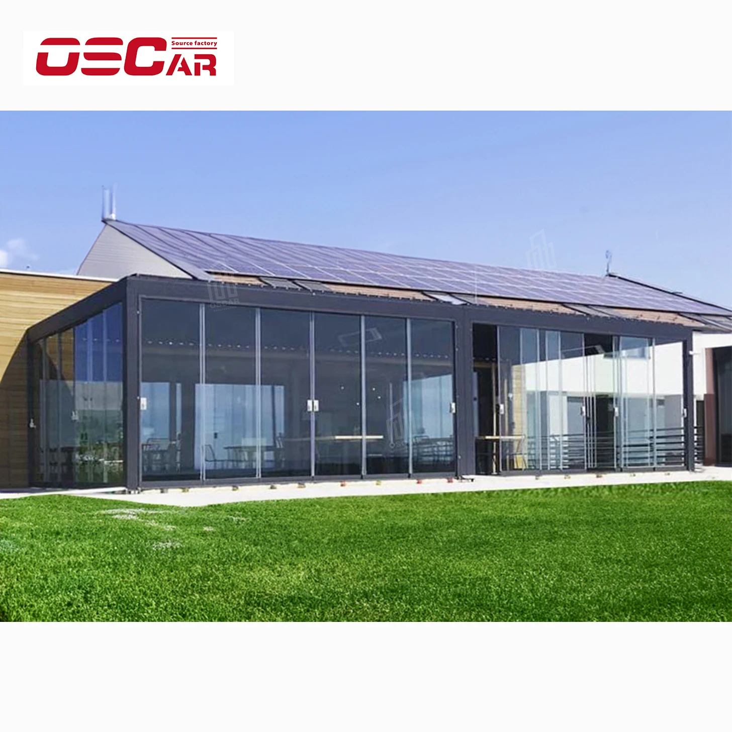 Pergola Gazebo Pergolas-De-Metal Sunrooms &Amp Glass Houses Sunroom 4 Season Manufacturers Aluminium Electric 3X4m Pavilion