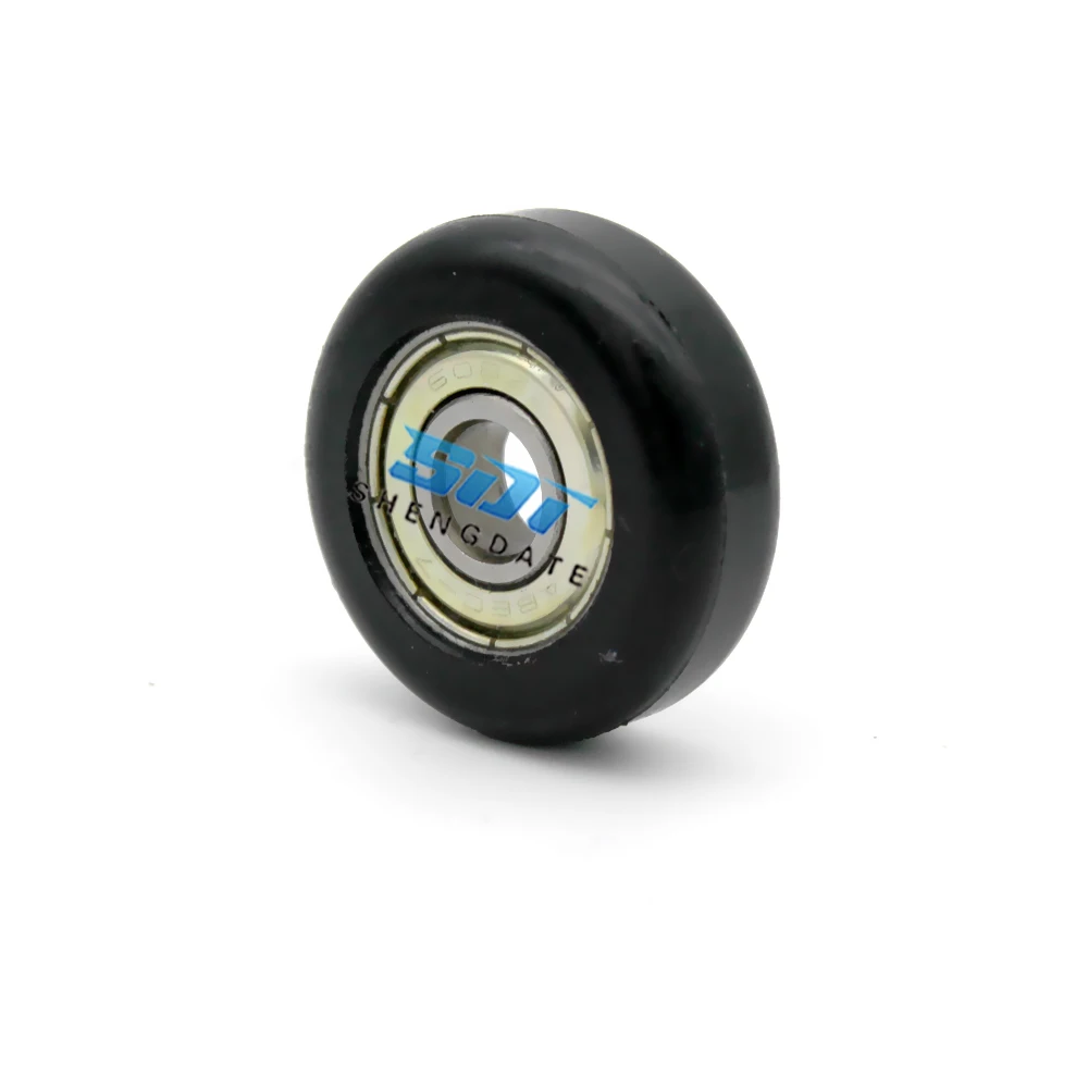 Bearing Pom Coated Round Type Roller Pulley Wheel For Aluminum Profile Guide Rolling Pulley Wheel