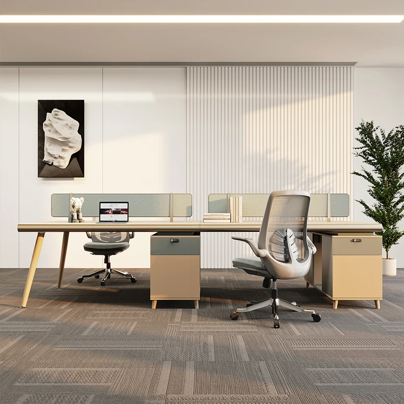 Wholesale Price Modular Office Furniture Workstation System Furniture 4 Person Workstationc office Desk Staff desk