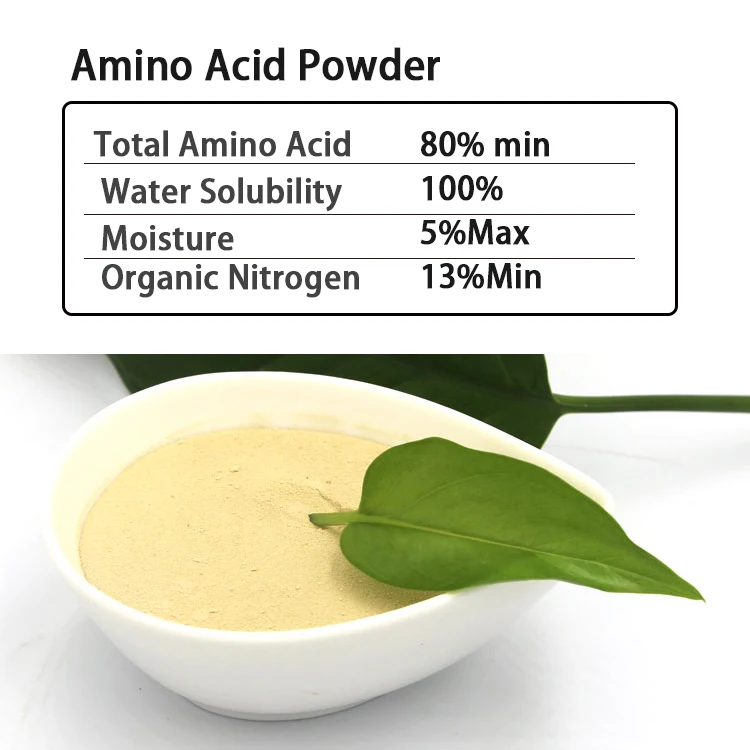 Khumic  amino acids organic compound fertilizer Amino Acid yellow powder fertilizer for crops