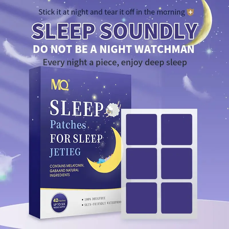 100% natural herbs melatonin wellamoon essential oils sleep aid aromatherapy sleep patch  custom logo