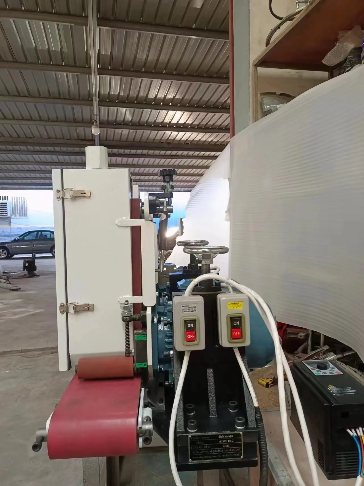 ADV 118-1/2 Stainless Steel Sheet Plane Flat Polishing Sanding Machine With High Quality Motor