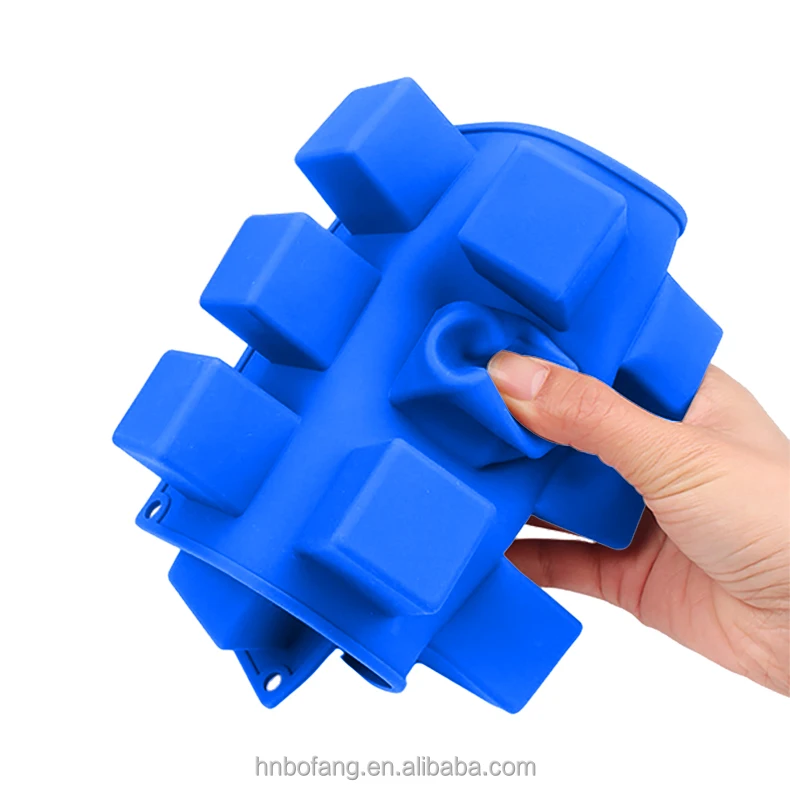 Food Grade Make Dessert Brownie and Ice Cream Non-toxic Cube silicon mold making