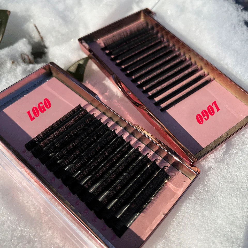 C D Cc Dd L B J Curl Cashmere Volume Lash Trays 0.05 0.07 Velvet Eyelash Extensions Easy Fan Eyelash Extention