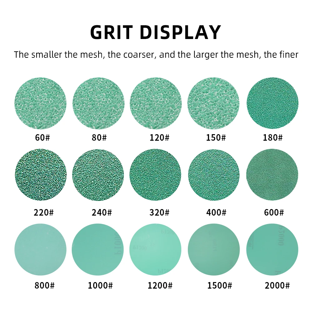 Film Sanding paper Hook and Loop round Sanding Disc with  polish Sand Paper Disc for Automobile