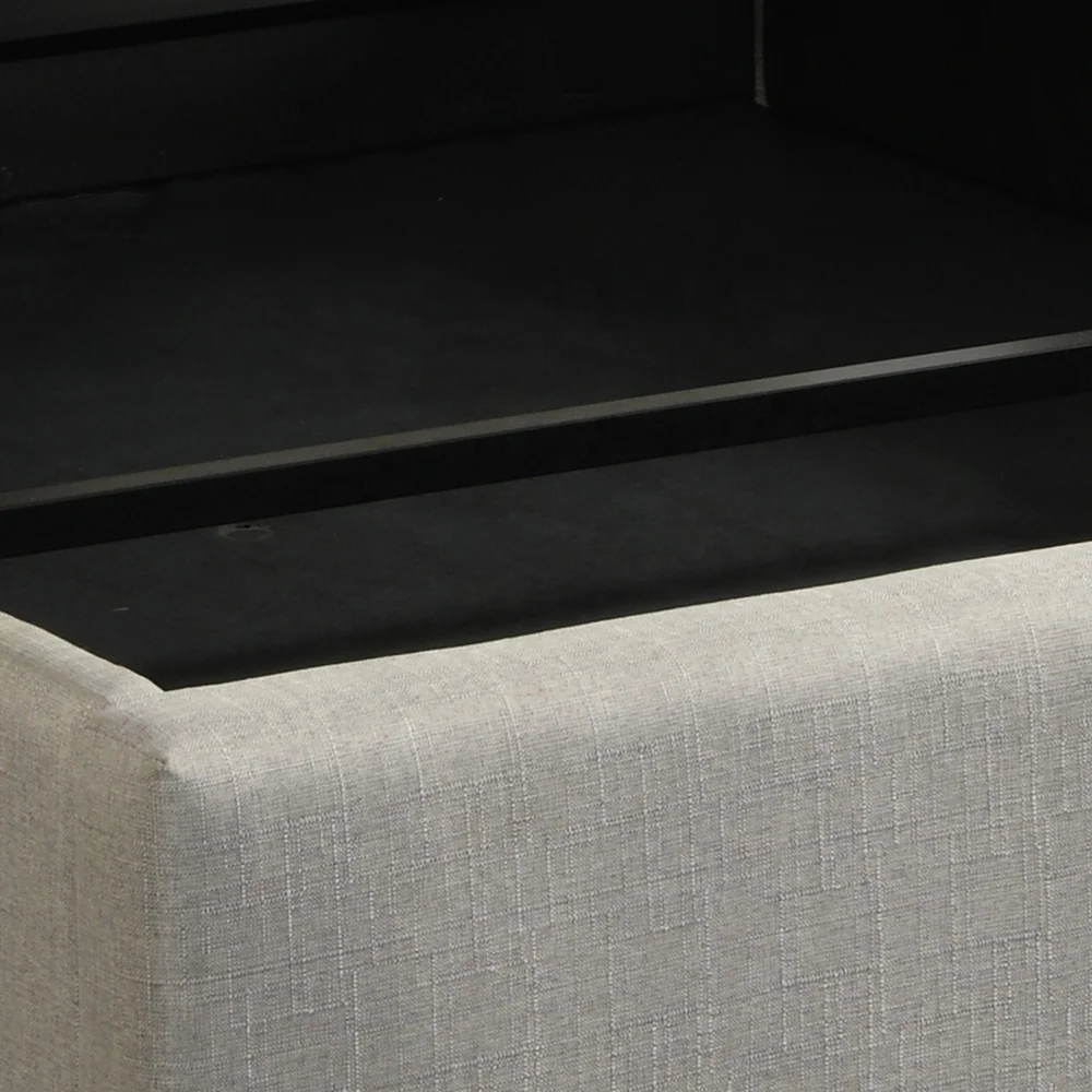 Easy Assembly high headboard semi full double queen king size fabric upholstered wooden ottoman bed frame with gas lift