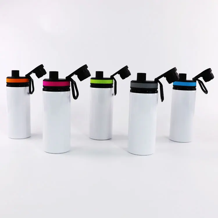 600ml Aluminum  Blank Water Bottles  For 3D Sublimation Machine Printing