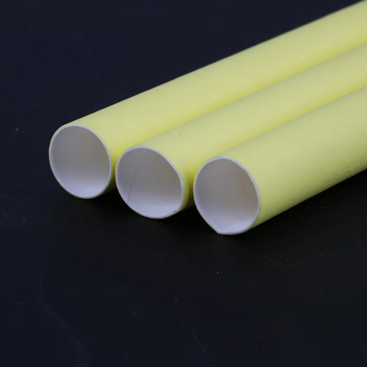 Eco Friendly Large Diameter Bamboo Fiber Paper Straw Style Wholesale Sales Degradable Paper Straw for Coffee Milk Tea Party