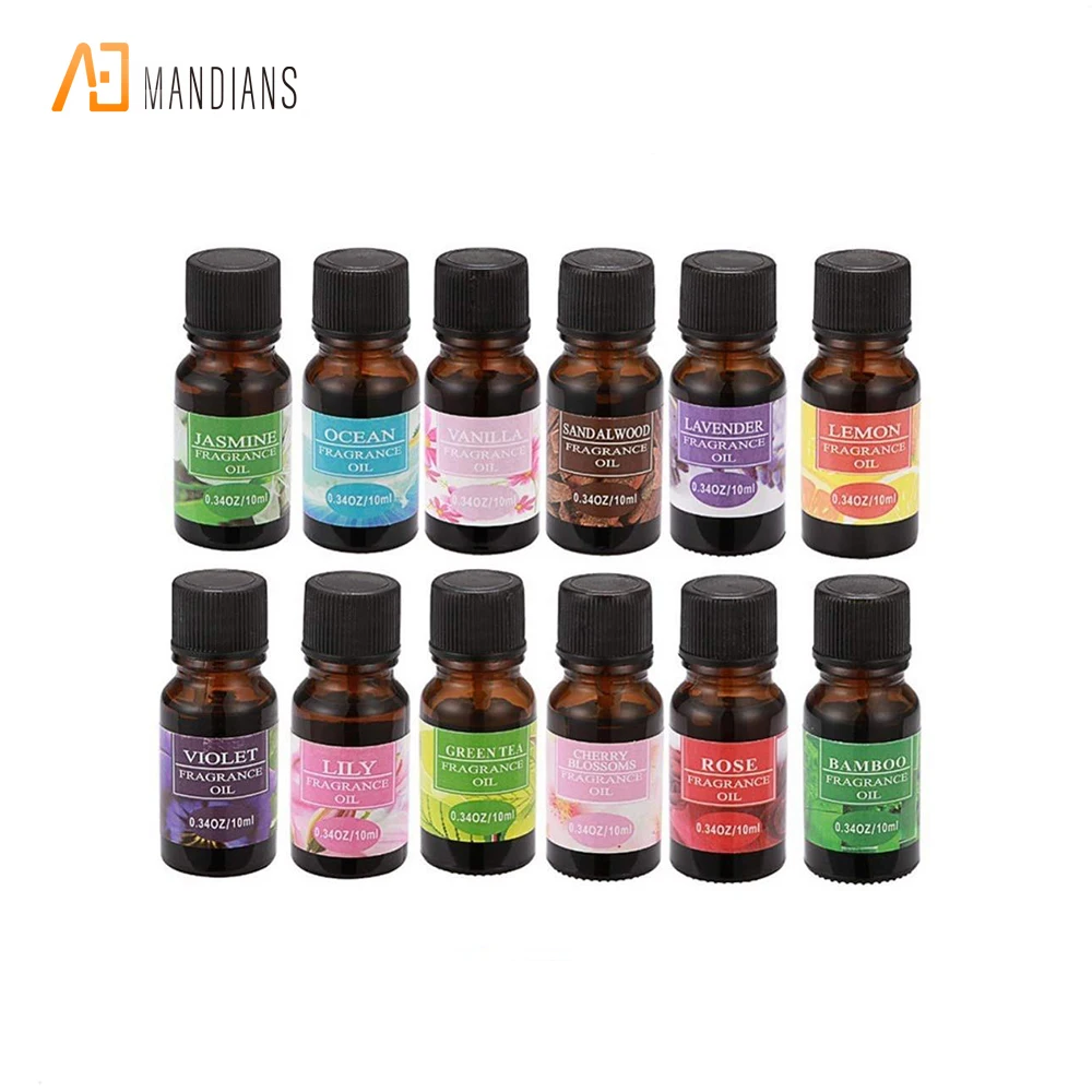 
10ml Aromatherapy 100% Pure Therapeutic Grade Water-Soluble essential oils Aroma Helps for Diffuser Humidifier Aroma lamp 