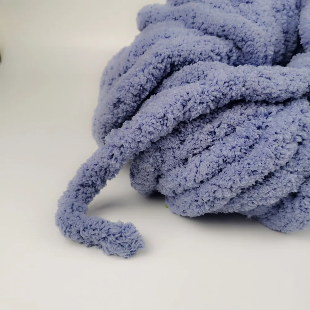 Supplier Factory Direct Sale Giant Chunky Chenille Crochet Hand Knitting Yarn for Blankets China GOOD Thick Asia Blended Yarn