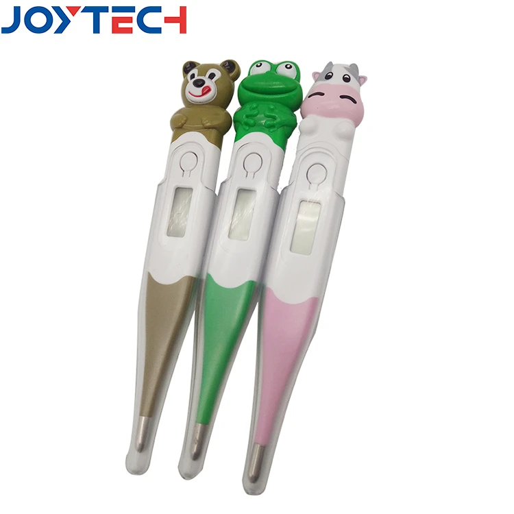 Cartoon Thermometer Home Use Baby Animal Cow Digital Thermometer Flexible Tip Fever Testing Thermometer