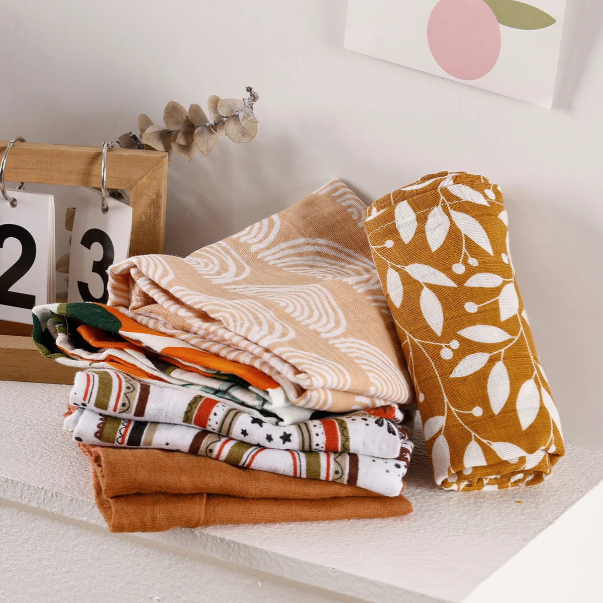 60*60 cm Soft Custom Designs Bamboo Cotton Burping Cloths Newborn throw blanket Baby Receiving Muslin Swaddle Blankets