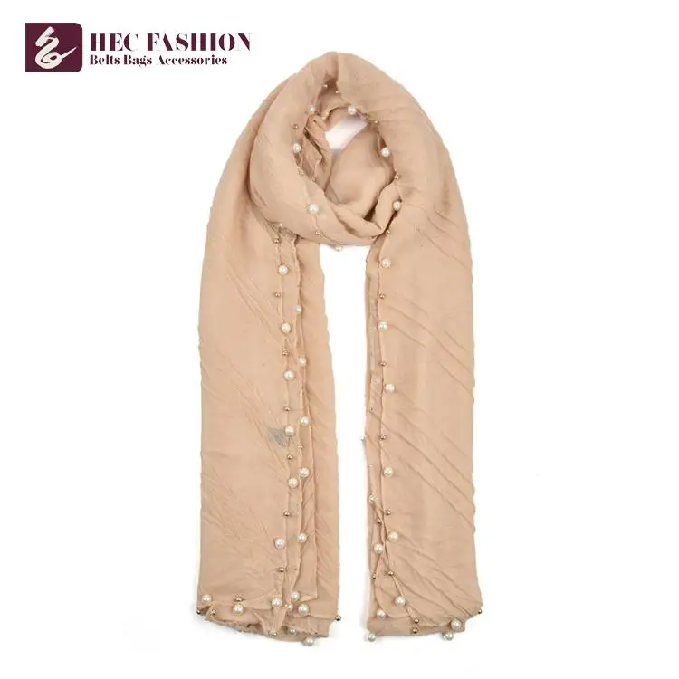 HEC Wholesale Chinese Elegant Comfortable Soft Long Polyester Women Scarf